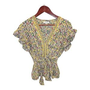 Max Studio Multicolor Floral Blouse